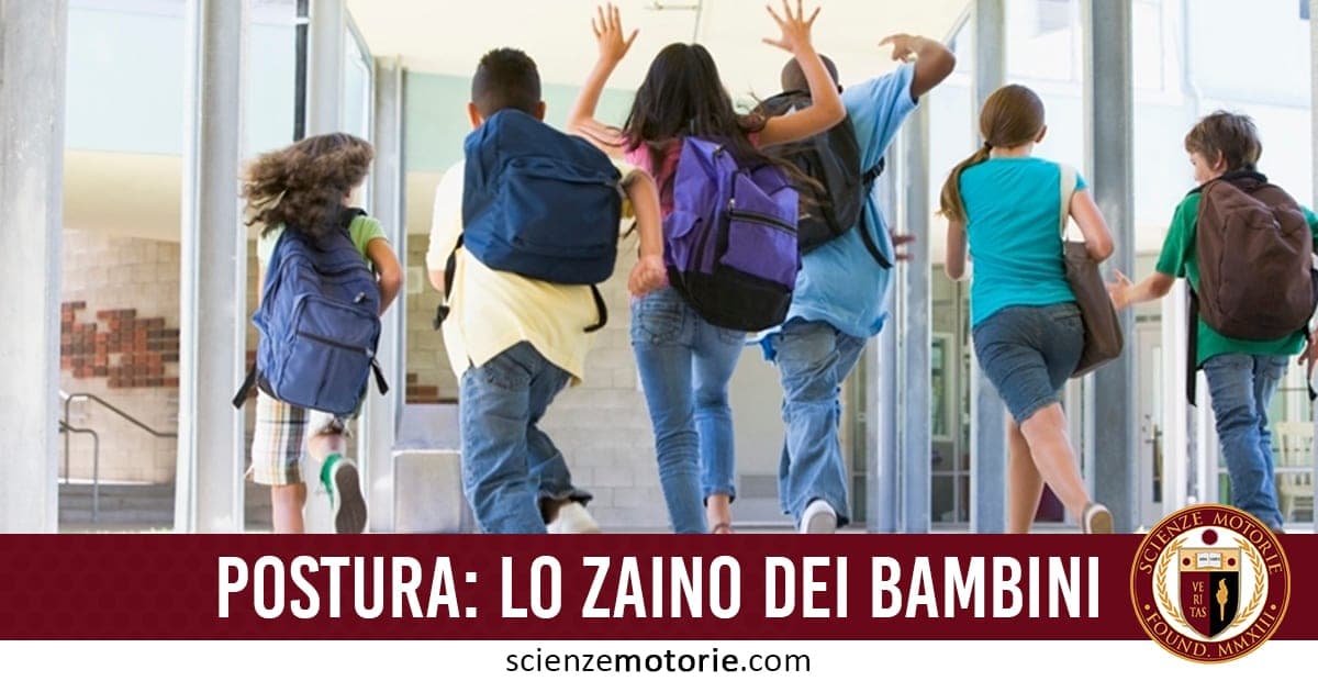 Postura: lo zaino dei bambini può creare grossi problemi