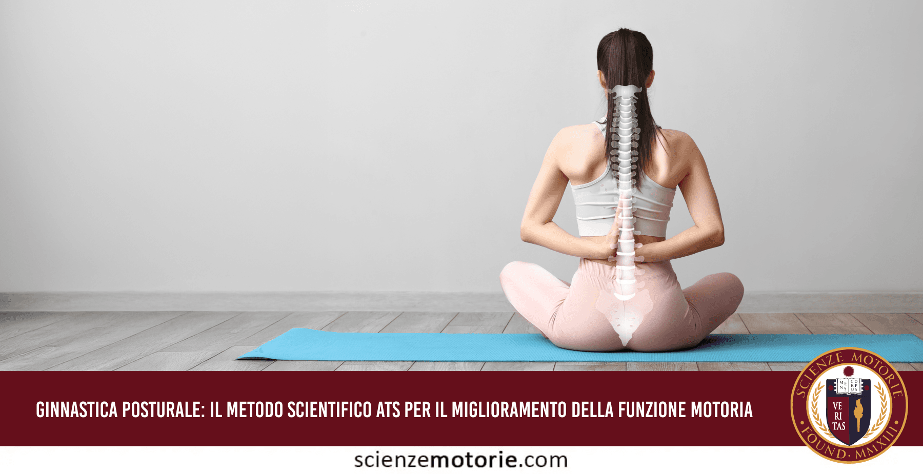 Infografica del Metodo Scientifico Ginnastica Posturale® che illustra la progressione logica dalla respirazione all'auto-allungamento globale.